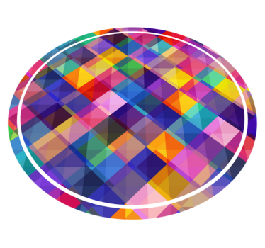 Färgglatt lapptäckemönster Vinylmatta geometrisk - Tenstickers