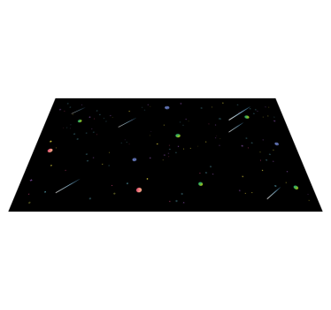 Kosmisk stjärnhimmel Vinylmatta Stjärnor - Tenstickers
