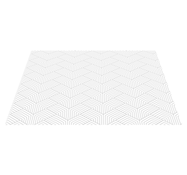 Grått hexagonmönster Vinylmatta geometrisk - Tenstickers