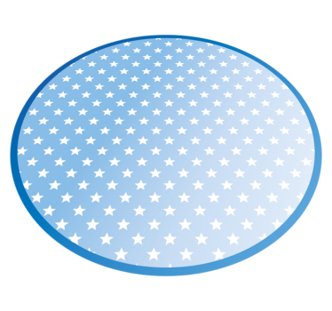 Små blå stjärnor design matta sovrum - Tenstickers