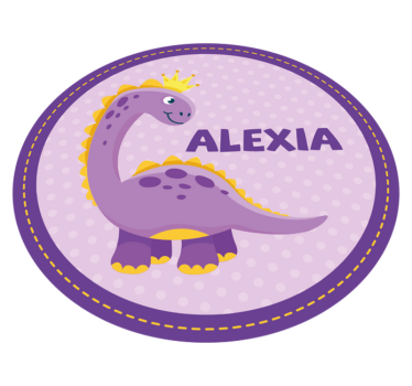 Dinosauriekonstverk Vinylmatta namn - Tenstickers
