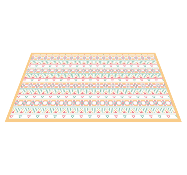 Boho och hippie stil mönster matta sovrum - Tenstickers