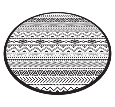 Tribal geometriska mönster etniska stilmattor - Tenstickers
