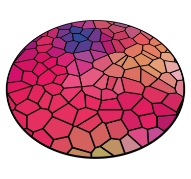 Levande färg geometriska målning mattor - Tenstickers
