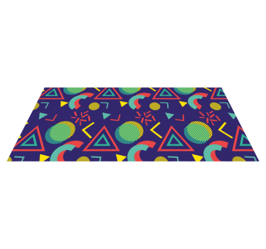 Vinylmatta geometrisk livliga geometriska motiv - Tenstickers