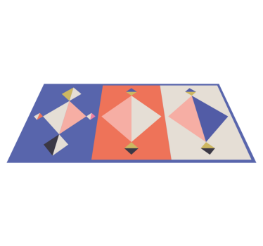 Geometriska mönster konst mattor - Tenstickers