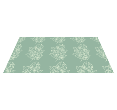 Eleganta element Vinylmatta blommor och växter - Tenstickers