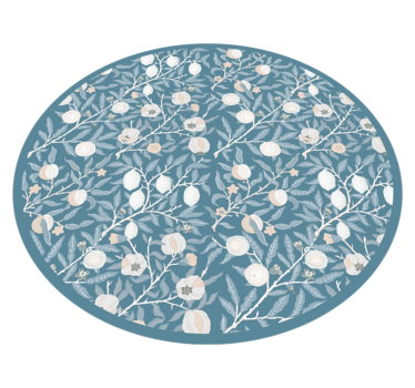 Snygg blommig matta i vintage -mönster - Tenstickers