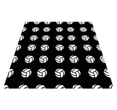 Volleyboll mönster Vinylmatta spel - Tenstickers