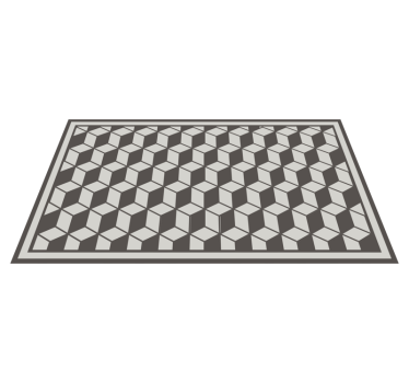 Kubistiskt motiv Vinylmatta geometrisk - Tenstickers