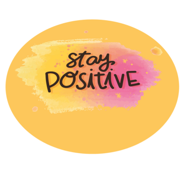 Bibehålla optimism Vinylmattor med fraser - Tenstickers