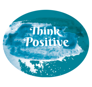 Tänk positivt nu Vinylmattor med fraser - Tenstickers