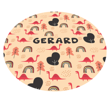 Jurassic nordiskt tema personlig vinylmatta - Tenstickers