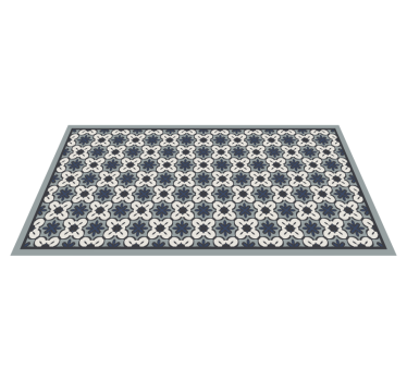 Grå klassisk arrangemang Vinylmatta Mosaik - Tenstickers