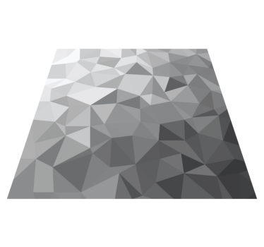 Tonad grå stil Vinylmatta geometrisk - Tenstickers
