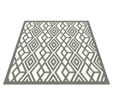 Diamantemblem Vinylmatta geometrisk - Tenstickers