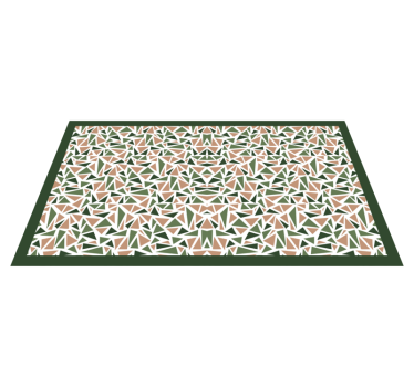 Abstrakt triangelmönster Vinylmatta geometrisk - Tenstickers