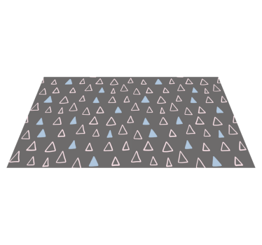 Geometriska pastellfärger minimalistisk matta - Tenstickers