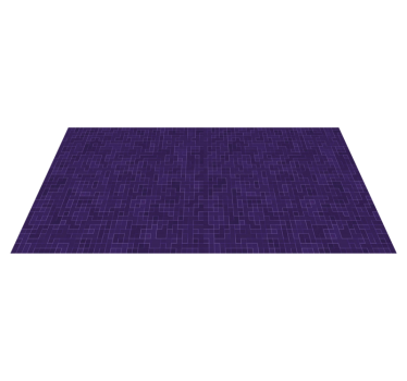 Lila mönstrade grafiker Vinylmatta geometrisk - Tenstickers