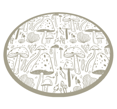 Vinylmatta natur svampmotiv - Tenstickers