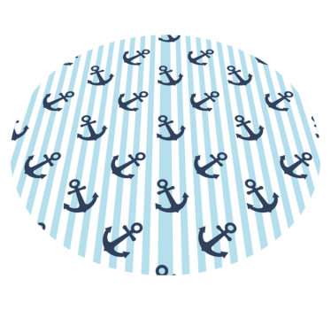 Andra vinylmattor nautisk anker mønster - Tenstickers