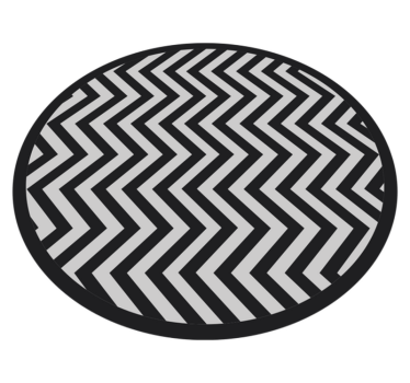 Dynamiskt chevronmönster Vinylmatta geometrisk - Tenstickers