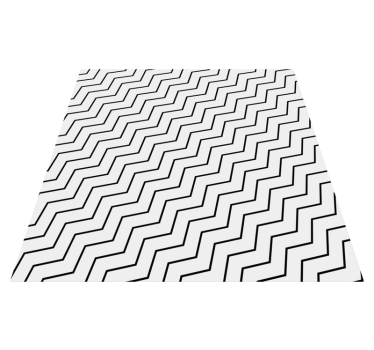 Vinylmatta geometrisk zigzag trend - Tenstickers