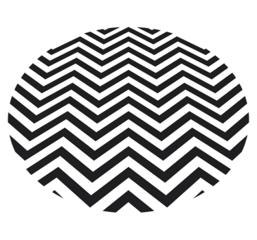 Vinylmatta geometrisk med chevronmönster - Tenstickers