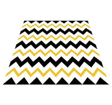 Vinylmatta geometrisk chevron zigzag trend - Tenstickers