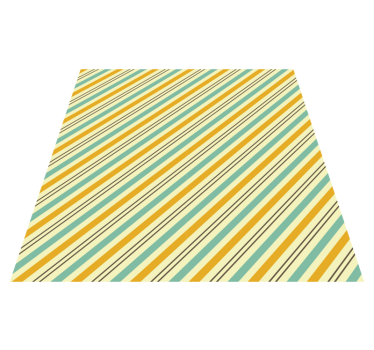 Vintage diagonal tricolor mönster fyrkantig matta - Tenstickers