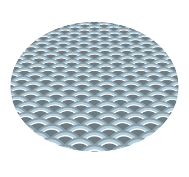 Vågmotiv Vinylmatta geometrisk - Tenstickers