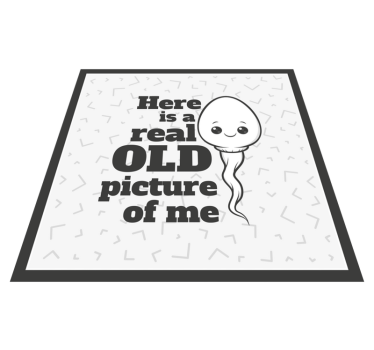 Sperma riktig gammal bild Vinylmattor med fraser - Tenstickers
