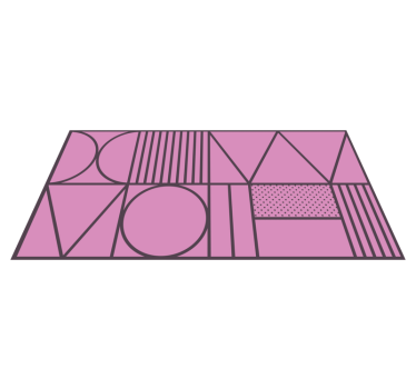 Vinylmatta geometrisk geometriska former - Tenstickers