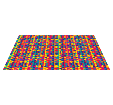 Färgglada trianglar mönster geometriska mattor - Tenstickers