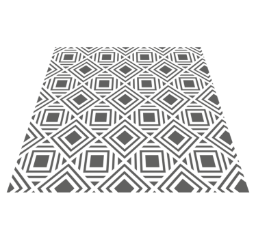 Vinylmatta geometrisk stiligt diamantmönster - Tenstickers