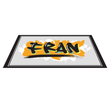 Namnkonst Vinylmatta namn - Tenstickers
