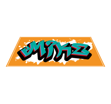 Wild style king graffiti personlig vinylmatta - Tenstickers