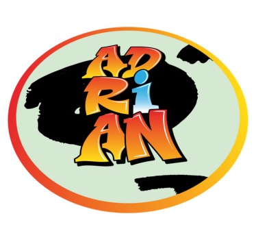 Färgglad namndesign Vinylmatta namn - Tenstickers