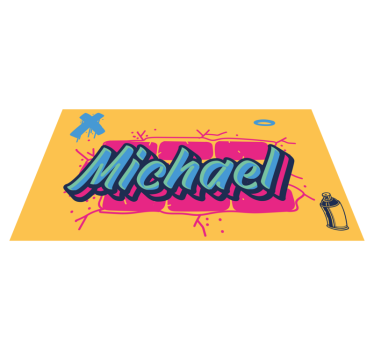 Graffitidesign i dope -stil, personlig vinylmatta - Tenstickers