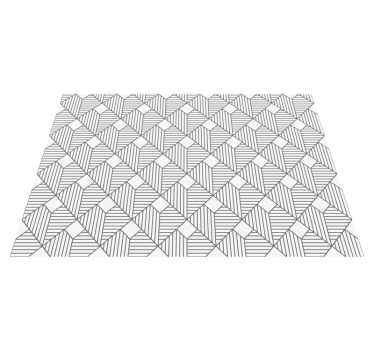 Gråmönstrad stil Vinylmatta geometrisk - Tenstickers