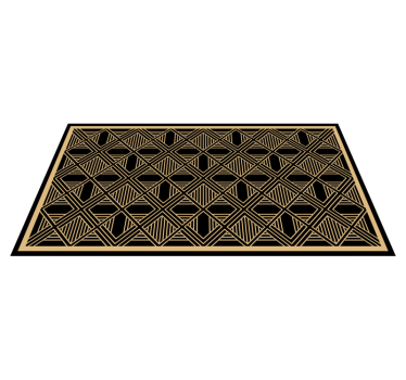 Art deco retro matta i gatsby -stil - Tenstickers