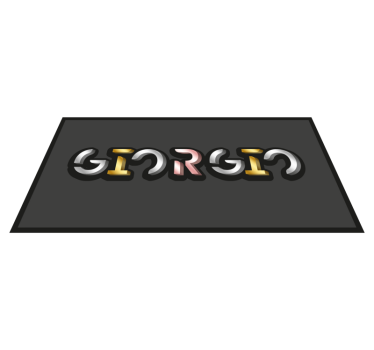Vinylmatta namn namn design - Tenstickers