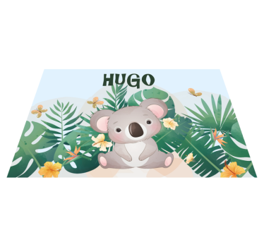 Koala-tema Vinylmatta namn - Tenstickers