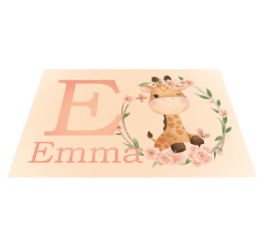 Söt giraff för tjej med namn babymatta - Tenstickers