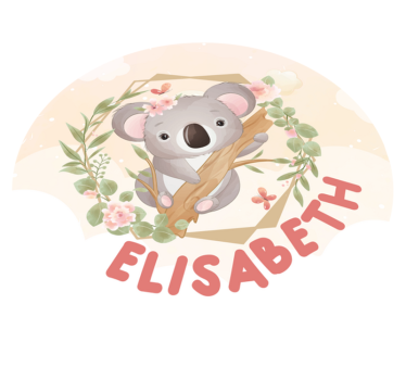 Vinylmatta adorabel koala konst - Tenstickers