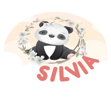 Vinylmatta namn söt panda konst - Tenstickers