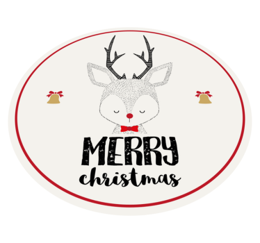 God jul med renvänner julmatta - Tenstickers