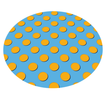 Ljusa prickar Vinylmatta geometrisk - Tenstickers
