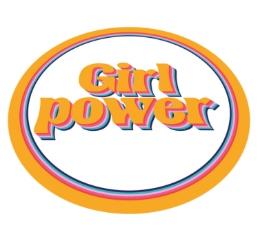 Girl power citat med blommor skräddarsydda mattor - Tenstickers