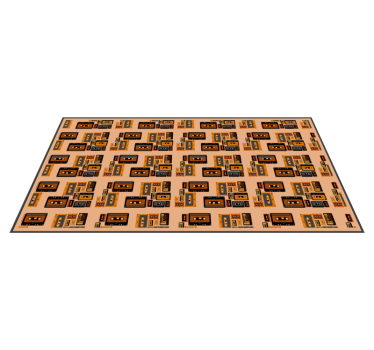 80-tals kassettmönster retro matta - Tenstickers